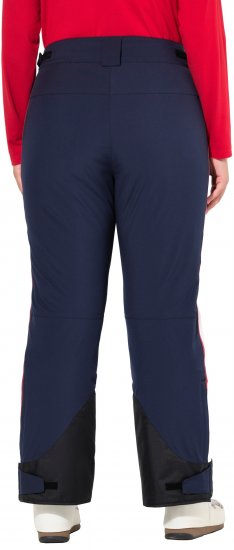 Ulla Popken Performance Trousers Waterproof Zip Pockets Snow Gaiter Navy - Jeansy & Spodnie w Dużych Rozmiarach – Plus Size - 