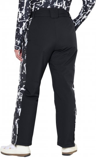 Ulla Popken Hyprar Functional Trousers Waterproof Velcro Closure Snow Gaiter Black - Jeansy & Spodnie w Dużych Rozmiarach – Plus Size - 