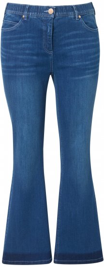 Ulla Popken Stretch Fit Bootcut Jeans Blue Denim - Jeansy & Spodnie w Dużych Rozmiarach – Plus Size - 