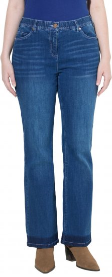 Ulla Popken Stretch Fit Bootcut Jeans Blue Denim - Jeansy & Spodnie w Dużych Rozmiarach – Plus Size - 