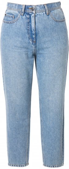 Ulla Popken Lyocell Blend Stretch Fit Jeans Mid Blue Denim - Jeansy & Spodnie w Dużych Rozmiarach – Plus Size - 