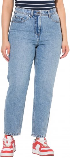 Ulla Popken Lyocell Blend Stretch Fit Jeans Mid Blue Denim - Jeansy & Spodnie w Dużych Rozmiarach – Plus Size - 