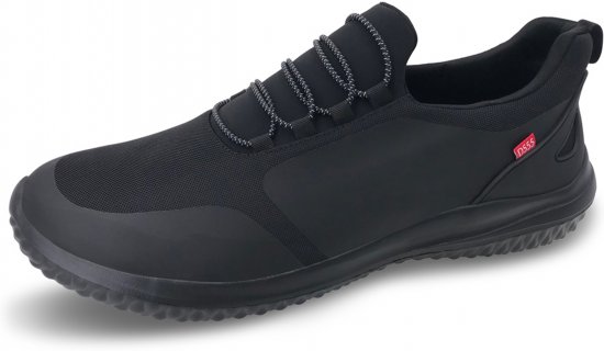 D555 Doncaster Kingsize Hands Free with Faux Laces Black - Trampki & sneakersy - 
