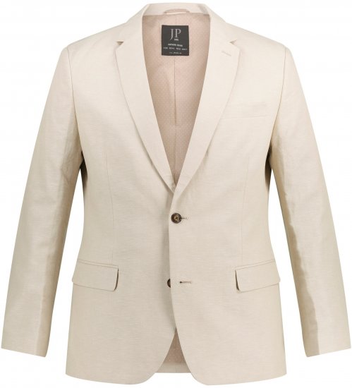JP1880 Kos Linen Blend Jacket Sand - Garnitury - Garnitury dużych rozmiarach