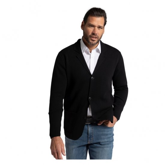 JP1880 Jacket Business Flexnamic Milano Black - Garnitury - Garnitury dużych rozmiarach