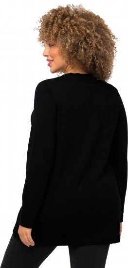 Ulla Popken Gingerbread Man Christmas Sweater Black - Bluzy & bluzy z kapturem - 