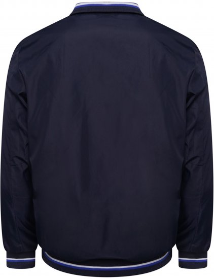 Kam Jeans 444 Premium Harrington Jacket Navy - Kurtki Męskie Duże Rozmiary - Kurtki Duże rozmiary 2XL-8XL