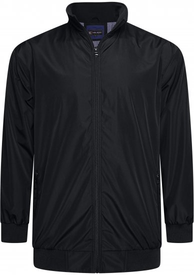 Kam jeans 445 Premium Harrington Jacket Black - Kurtki Męskie Duże Rozmiary - Kurtki Duże rozmiary 2XL-8XL