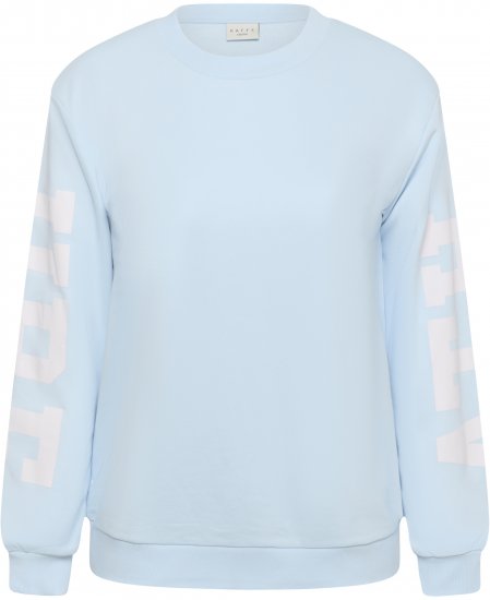 Kaffe Curve Mila Sweatshirt Nantucket Breeze Blue - Bluzy - 