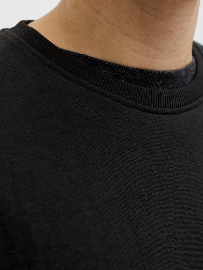 Jack & Jones Brandon Sweatshirt Black - Bluzy & bluzy z kapturem - Bluzy & Bluzy z kapturem 2XL-12XL