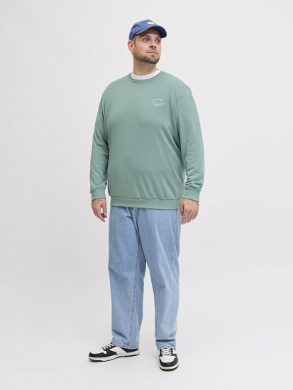 Jack & Jones Brandon Sweatshirt Turquoise - Bluzy & bluzy z kapturem - Bluzy & Bluzy z kapturem 2XL-12XL