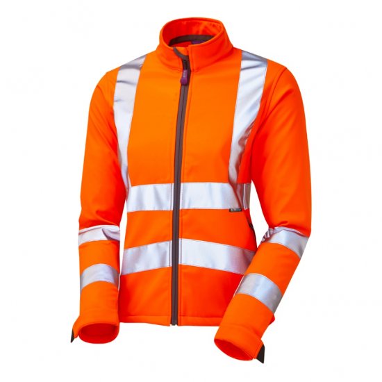 Leo Honeywell EcoViz Women's Softshell Jacket Orange - Odzież robocza - 