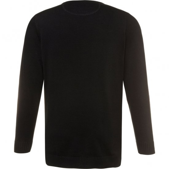 JP1880 Pullover Sweater Black TALL - ODZIEŻ MĘSKA MT-6XLT - WYSOKIE-rozmiary