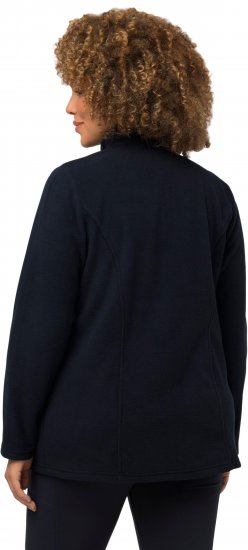 Ulla Popken Modular Fleece Zip Front Jacket Navy - Bluzy & bluzy z kapturem - 