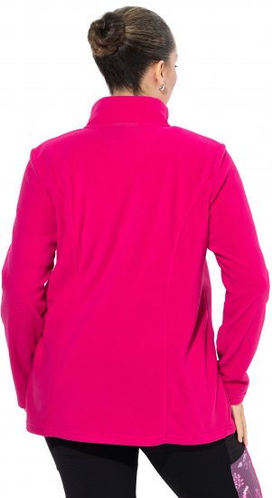 Ulla Popken Modular Fleece Zip Front Jacket Light Heather - Bluzy & bluzy z kapturem - 