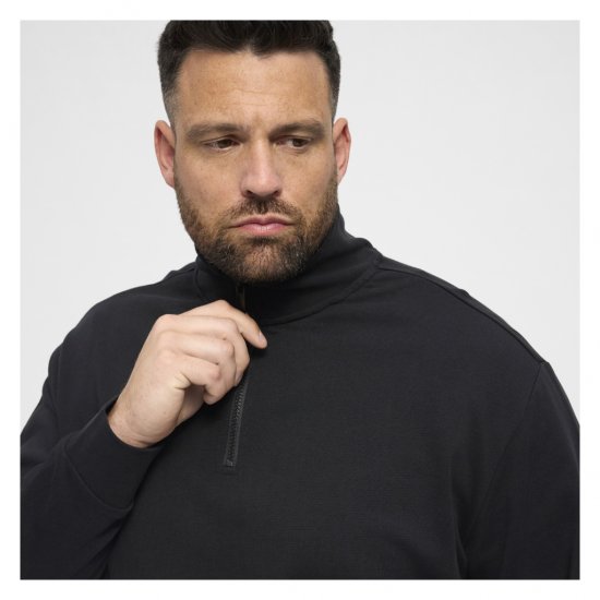 North Latitude Denim Half-Zip Sweatshirt Black - Bluzy & bluzy z kapturem - Bluzy & Bluzy z kapturem 2XL-12XL