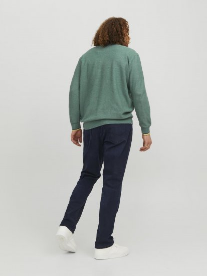 Jack & Jones Logan Spring Knitted Pillover Grey - Bluzy & bluzy z kapturem - Bluzy & Bluzy z kapturem 2XL-12XL