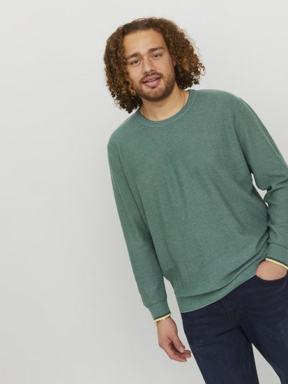 Jack & Jones Logan Spring Knitted Pillover Grey - Bluzy & bluzy z kapturem - Bluzy & Bluzy z kapturem 2XL-12XL