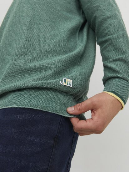 Jack & Jones Logan Spring Knitted Pillover Grey - Bluzy & bluzy z kapturem - Bluzy & Bluzy z kapturem 2XL-12XL
