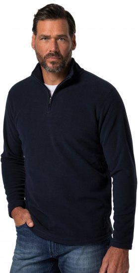 JP1880 Fleece Half-Zip Ultralight Navy - Bluzy & bluzy z kapturem - Bluzy & Bluzy z kapturem 2XL-12XL