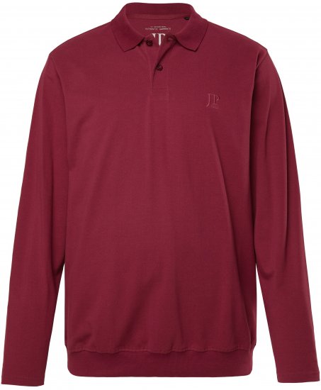 JP1880 Polo Shirt Pique Long Sleeve Red - Koszulki polo - Koszulki Polo 2XL-8XL