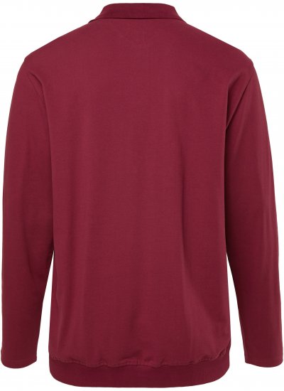JP1880 Polo Shirt Pique Long Sleeve Red - Koszulki polo - Koszulki Polo 2XL-8XL