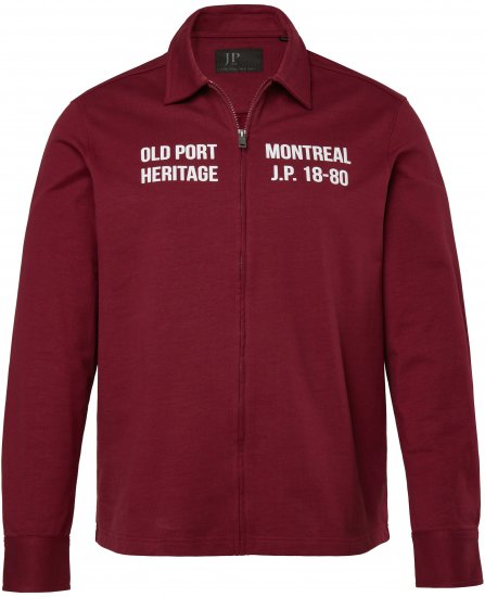 JP1880 Sweatshirt Long Sleeve Boxy Fit Red - Bluzy & bluzy z kapturem - Bluzy & Bluzy z kapturem 2XL-12XL