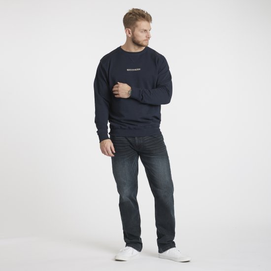 North Latitude Denim Logo Sweatshirt Navy Blue TALL - TALL bluzy - 