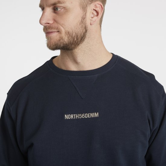 North Latitude Denim Logo Sweatshirt Navy Blue TALL - TALL bluzy - 