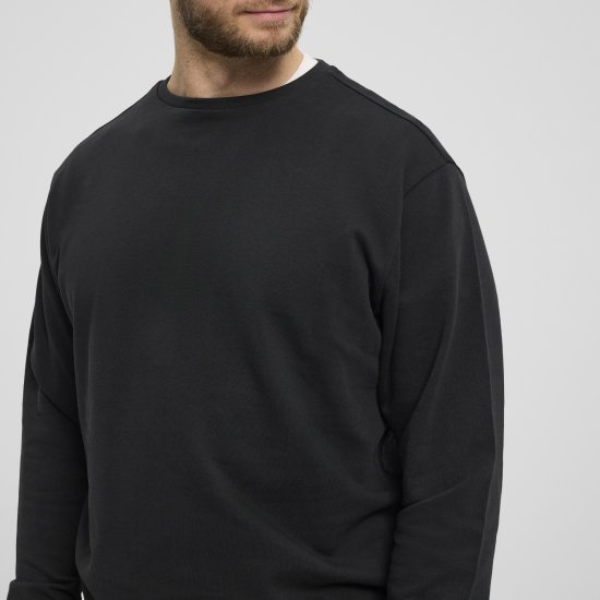 North Latitude Denim Crew Neck Sweatshirt Black TALL - TALL bluzy - 