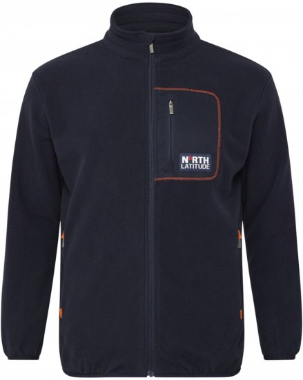 North Latitude 53142 Soft Fleece Jacket Dark Navy - Bluzy & bluzy z kapturem - Bluzy & Bluzy z kapturem 2XL-12XL