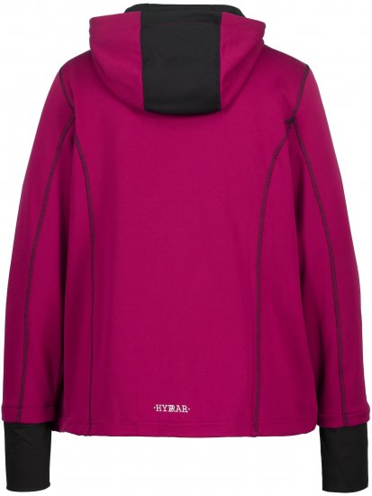 Ulla Popken HYPRAR Zip Front Hooded Stretch Sweatshirt Blackberry - Bluzy & bluzy z kapturem - 