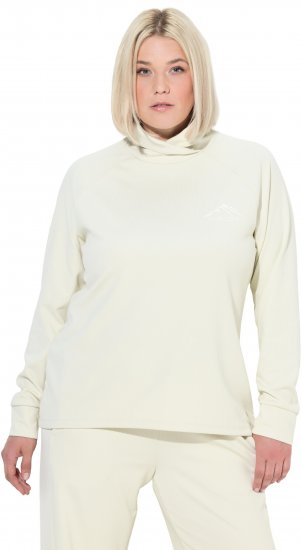 Ulla Popken Antibacterial Sporty Fit Sweatshirt Taupe - Bluzy & bluzy z kapturem - 