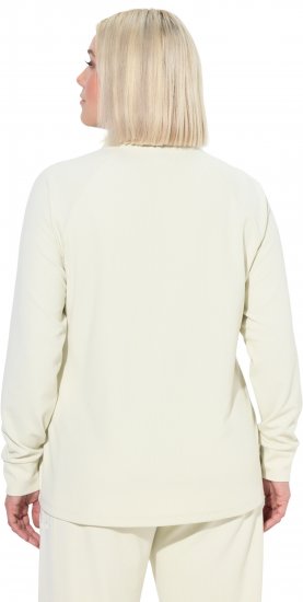 Ulla Popken Antibacterial Sporty Fit Sweatshirt Taupe - Bluzy & bluzy z kapturem - 