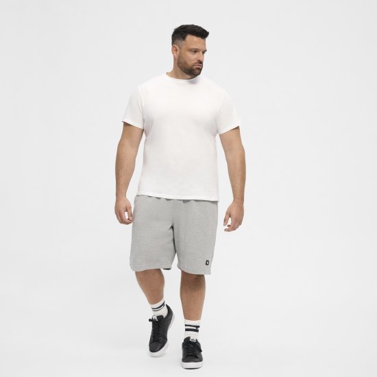 North Latitude Ottoman Sweatshorts Mid Grey - Dresy & spodenki dresowe - Dresy & Spodnie Dresowe 2XL-12XL