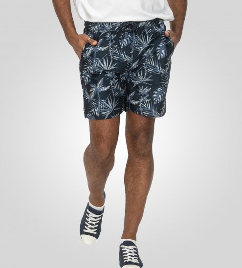 D555 Cleethorpes Hawaii Printed Swimshorts Navy - Odzież kąpielowa - Kąpielówki - 2XL-12XL