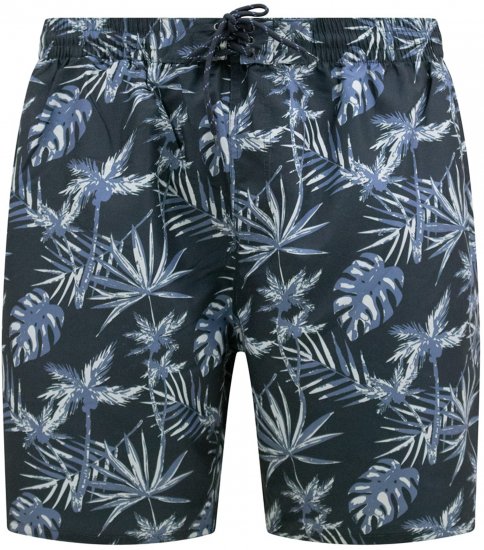 D555 Cleethorpes Hawaii Printed Swimshorts Navy - Odzież kąpielowa - Kąpielówki - 2XL-12XL