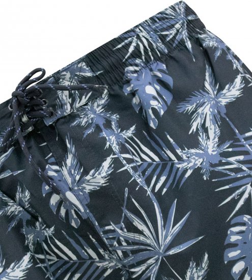 D555 Cleethorpes Hawaii Printed Swimshorts Navy - Odzież kąpielowa - Kąpielówki - 2XL-12XL