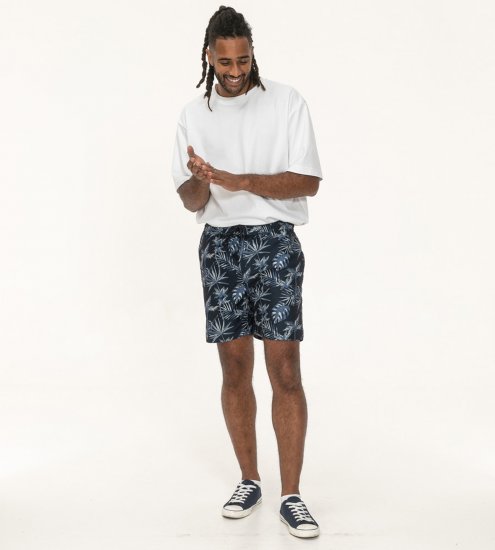 D555 Cleethorpes Hawaii Printed Swimshorts Navy - Odzież kąpielowa - Kąpielówki - 2XL-12XL