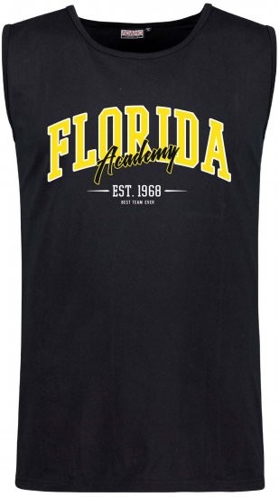 Adamo Motiv Florida Tank Top Black - Koszulki bez rękawów - Koszulki bez rękawów - 2XL-12XL