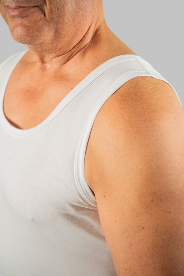 20 Nodi Crew Neck Tank Top in Combed Cotton Jersey White - Bielizna & stroje kąpielowe - Bielizna & Stroje kąpielowe 2XL-8XL