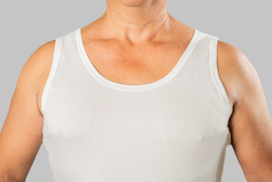 20 Nodi Crew Neck Tank Top in Combed Cotton Jersey White - Bielizna & stroje kąpielowe - Bielizna & Stroje kąpielowe 2XL-8XL