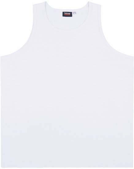 Espionage T017 Plain Tanktop White - Koszulki bez rękawów - Koszulki bez rękawów - 2XL-12XL