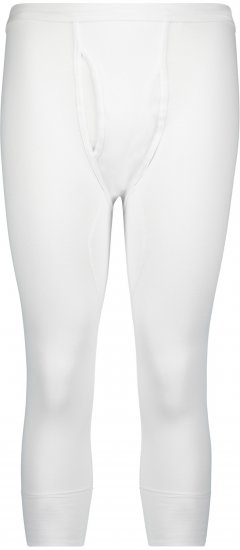 Adamo Royal Thermal Long Johns 3/4 Fine Ribbed White - Bielizna & stroje kąpielowe - Bielizna & Stroje kąpielowe 2XL-8XL