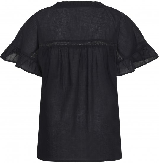 Kaffe Curve Valeria Top Black Deep - Koszulki & topy - 