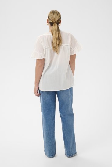 Kaffe Curve Valeria Top Chalk - Topy - 