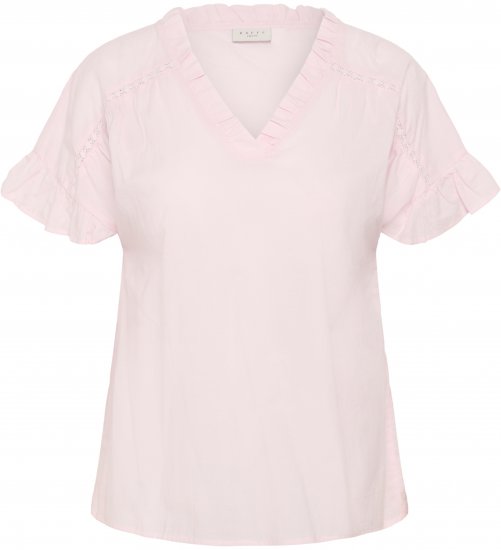 Kaffe Curve Valeria Top Ballerina Pink - Koszulki & topy - 