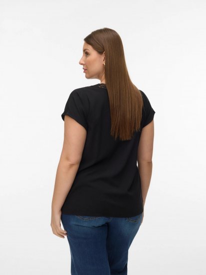 Vero Moda Bella Lace Top Black - Topy - 