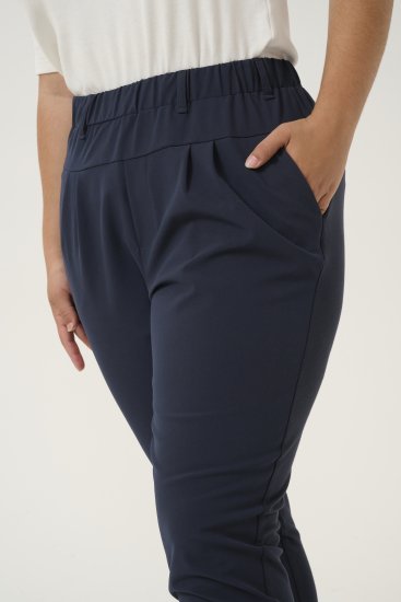 Kaffe Curve Jia Spodnie Północny granat - Jeansy & Spodnie w Dużych Rozmiarach – Plus Size - 
