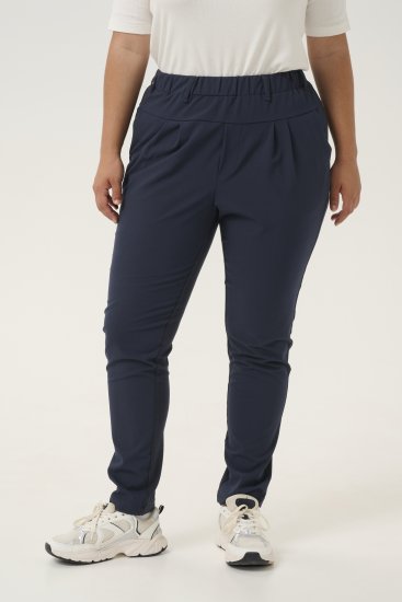 Kaffe Curve Jia Spodnie Północny granat - Jeansy & Spodnie w Dużych Rozmiarach – Plus Size - 